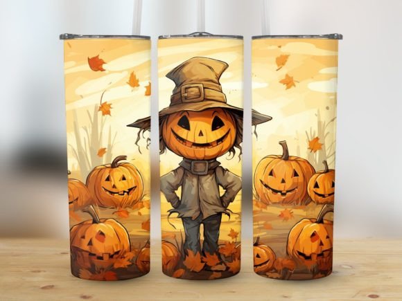20oz Tumbler Wrap 2 PNG Vogelscheuche