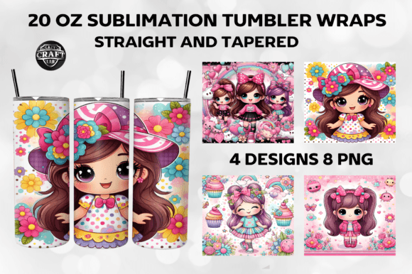 Cute Girl Tumbler Wrap Design Review