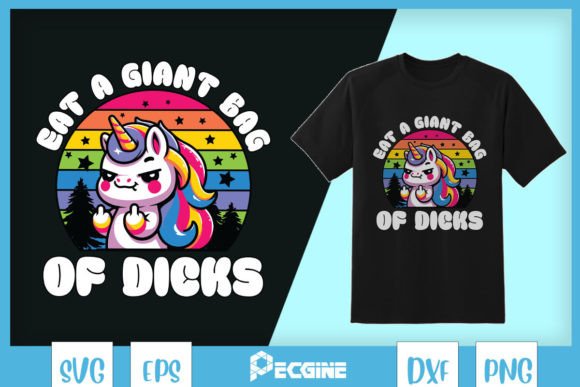 Eat a Giant Bag Funny Unicorn SVG Review