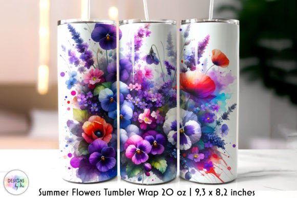 Floral Summer Skinny Tumbler Wrap Review
