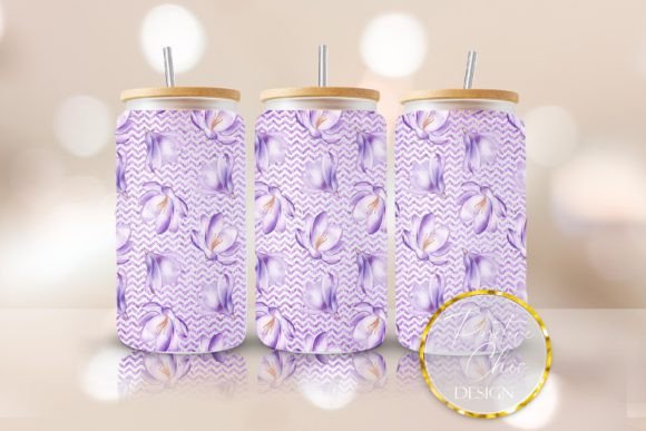 Flowers Libbey Cup Wrap PNG Floral UVDTF Review