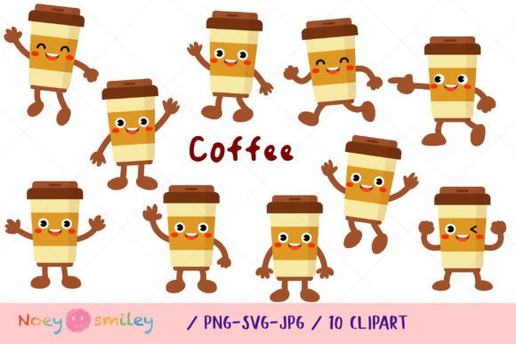 Funny Coffee Cup Cartoon Clipart Review