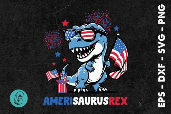 July 4th Amerisaurusrex Dinosaur SVG Review