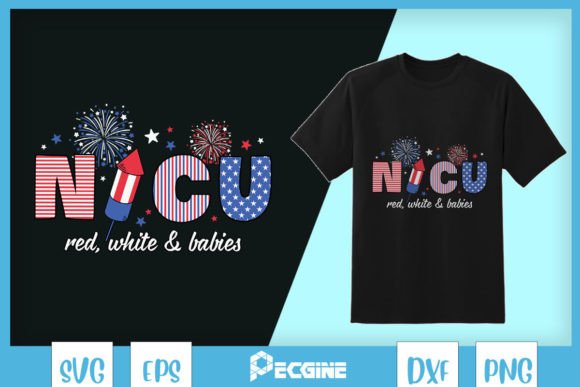 July 4th NICU Red White and Babies SVG Review