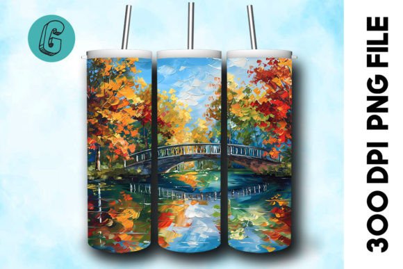 Oil Paint Autumn Park Tumbler Wrap 40 Review