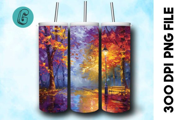 Oil Paint Fall Street Tumbler Wrap 22 Review
