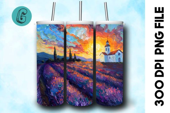 Oil Paint Lavender Field Tumbler Wrap 29 Review