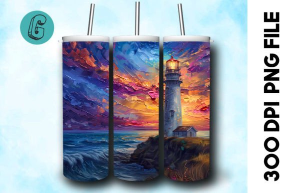 Oil Paint Lighthouse Tumbler Wrap 21 Review