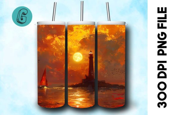 Oil Painting Lighthouse Tumbler Wrap 25 Review