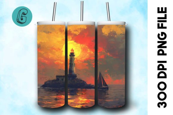 Oil Painting Lighthouse Tumbler Wrap 34 Review