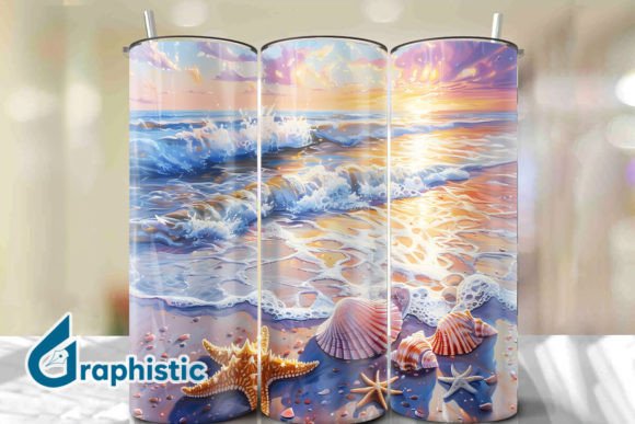 Seashells Sunset Tumbler Wrap 39 Review