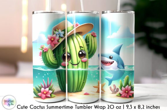 Summer Cactus Cute Tumbler Design Review