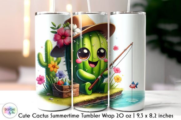 Summertime Cactus Tumbler Wrap Design Review