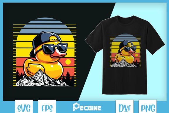 Vintage Cool Duck with Sunglasses SVG Review