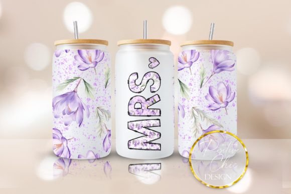 Wedding Mrs Libbey Cup Wrap PNG UVDTF Review